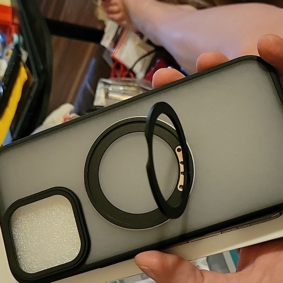 KissCall iPhone 16 Pro Max Case with Black Ring Holder - Picture 1 of 8